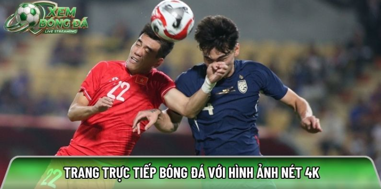 Trang trực tiếp bóng đá Xembongda.co.com với hình ảnh nét 4k